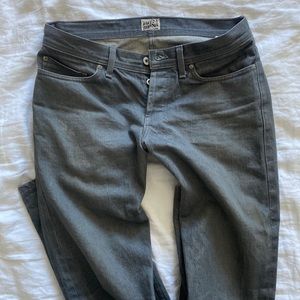 Naked & Famous WeirdGuy 33” Grey Selvedge